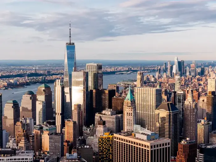 Aerial view of Brooklyn showcasing urban landscape, emphasizing the services of security guard companies in Brooklyn