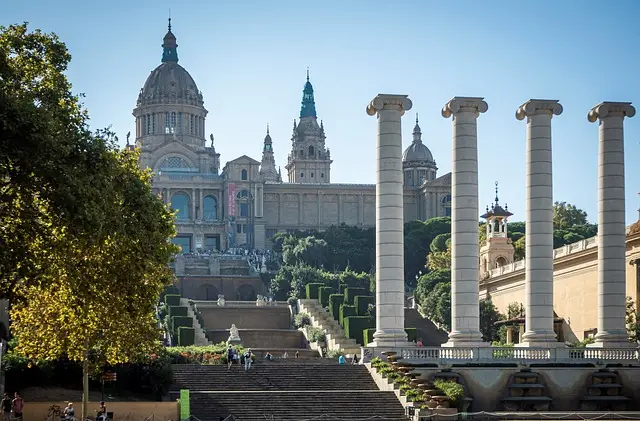 Grand building with tall columns and domes, emphasizing the need for museum security guard services