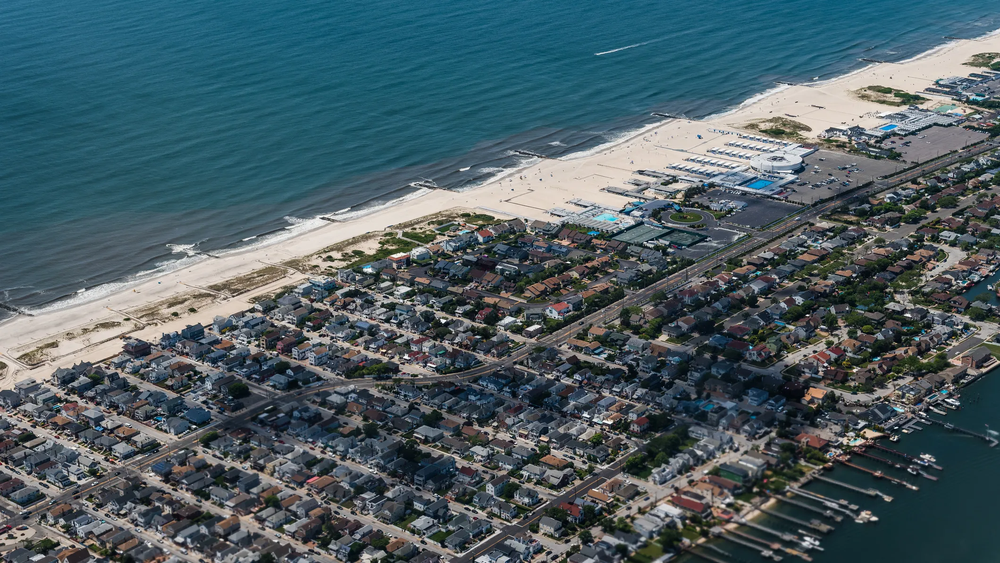 Panoramic view of Nassau County with greenery and neighborhoods, relevant for security guard companies in New York