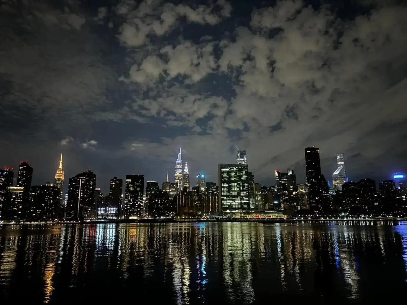Arial view of New York City skyline with focus on security guard services